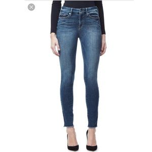 Good American Good Leg Raw Edge Jeans